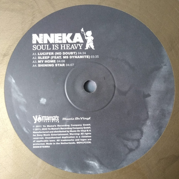 Nneka : Soul Is Heavy (2xLP, Album, Ltd, Num, RE, Gol)