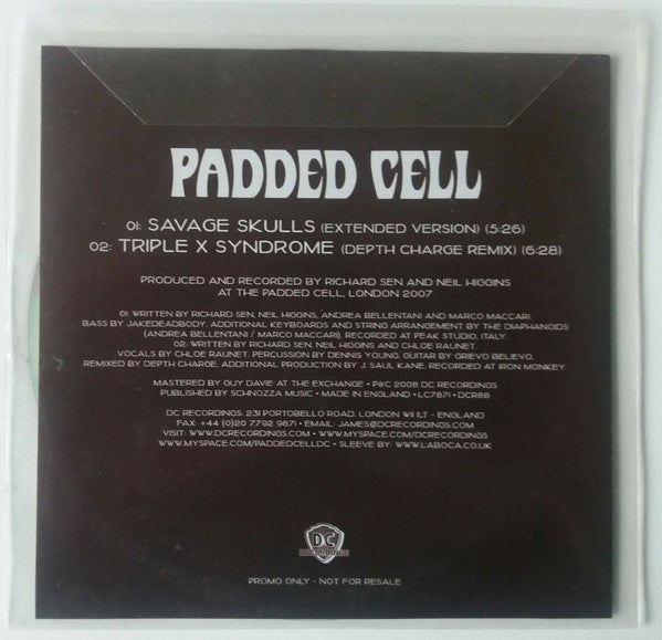 Padded Cell : Savage Skulls (CD, Single, Promo)