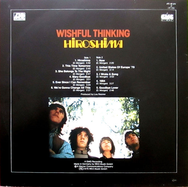 Wishful Thinking : Hiroshima (LP, Album, RE)