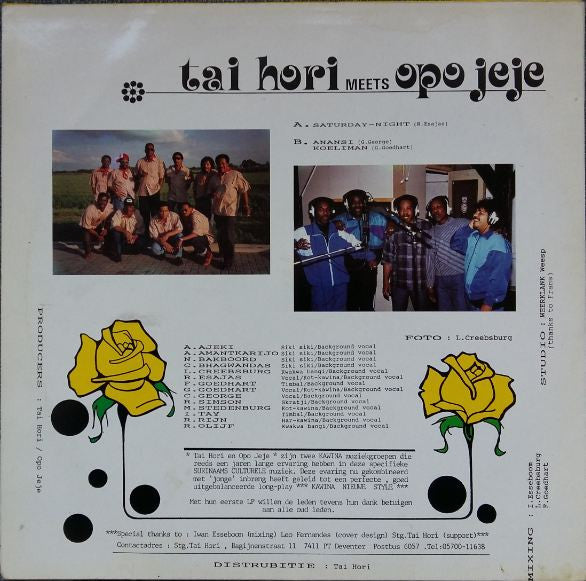 Tai Hori Meets Opo Jeje : Saturday Night (12")