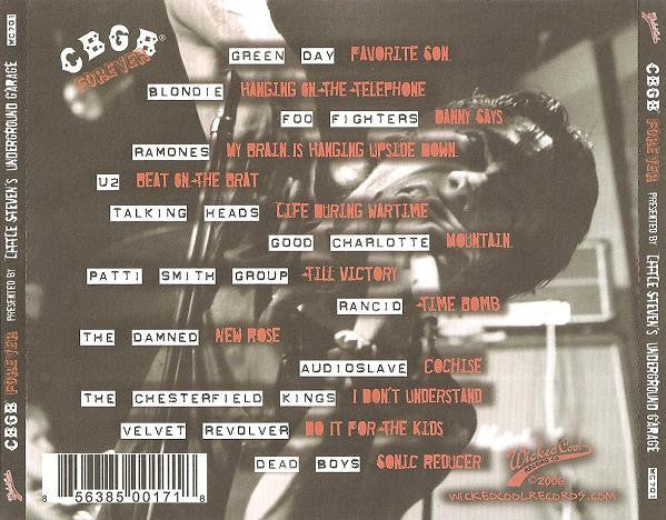 Various : Little Steven's Underground Garage Presents CBGB Forever (CD, Comp, RE)