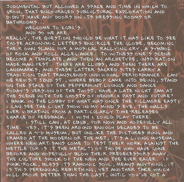 Various : Little Steven's Underground Garage Presents CBGB Forever (CD, Comp, RE)