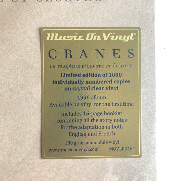 Cranes : La Tragédie D'Oreste Et Électre (LP, Ltd, Cle)