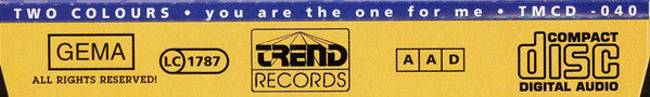 Two Colours Project : You Are The One For Me (CD, Maxi)
