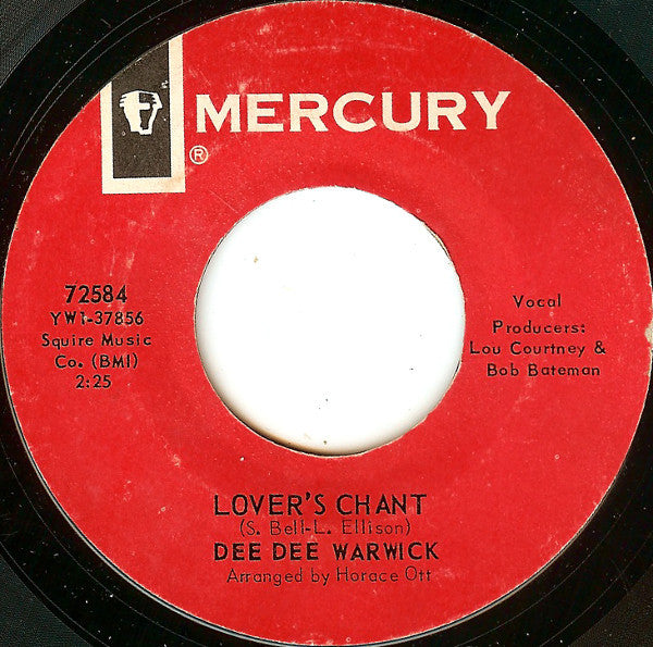 Dee Dee Warwick : I Want To Be With You / Lover's Chant (7")