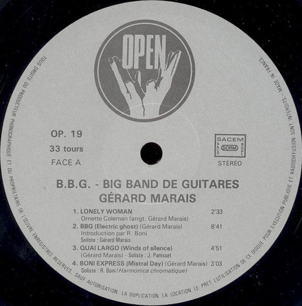 Gérard Marais : B.B.G. (Big Band De Guitares) (LP, Album)