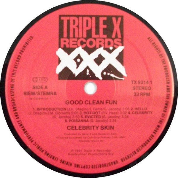 Celebrity Skin : Good Clean Fun (LP, Album)