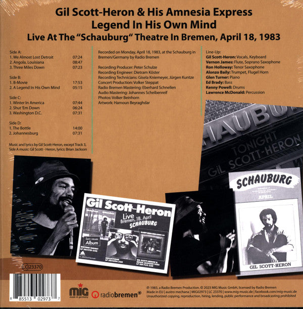 Gil Scott-Heron And His Amnesia Express : Legend In His Own Mind (2xLP, RSD, Ltd, Gre)