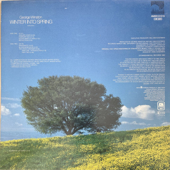 George Winston : Winter Into Spring (LP, Album)