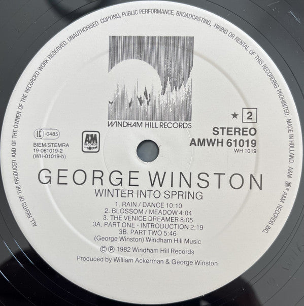 George Winston : Winter Into Spring (LP, Album)