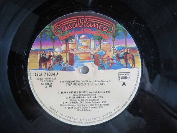 Various : Thank God It's Friday (The Original Motion Picture Soundtrack) (2xLP, Comp + 12", S/Sided)