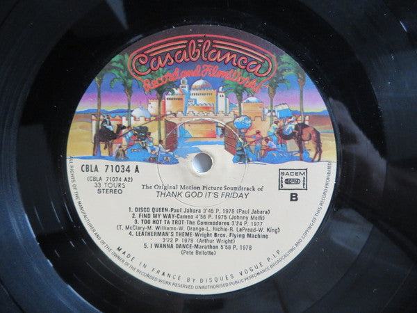 Various : Thank God It's Friday (The Original Motion Picture Soundtrack) (2xLP, Comp + 12", S/Sided)