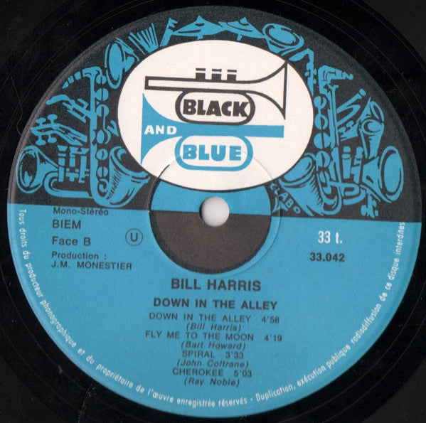 Bill Harris (6) : Down In The Alley (LP, Album)