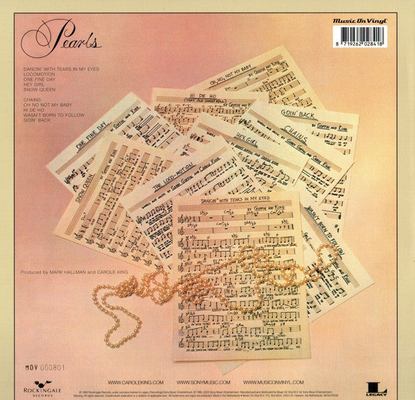 Carole King : Pearls (Songs Of Goffin And King) (LP, Album, Ltd, Num, RE, RP, Cry)