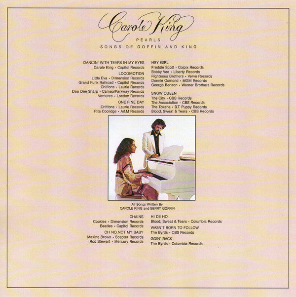 Carole King : Pearls (Songs Of Goffin And King) (LP, Album, Ltd, Num, RE, RP, Cry)