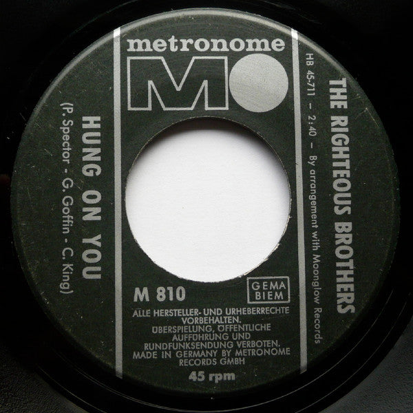 The Righteous Brothers : Unchained Melody (7", Single)