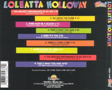 Loleatta Holloway : Loleatta Holloway (CD, Album, RE)