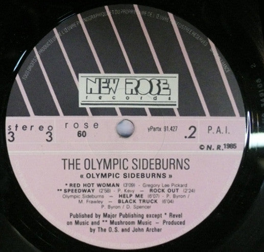 Olympic Sideburns : The Olympic Sideburns (LP, Album, Ltd + 12", EP)