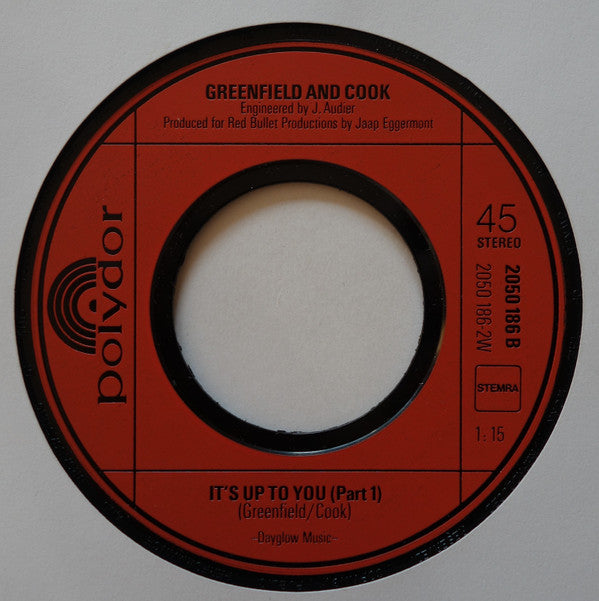 Greenfield & Cook : Where (7", Single)