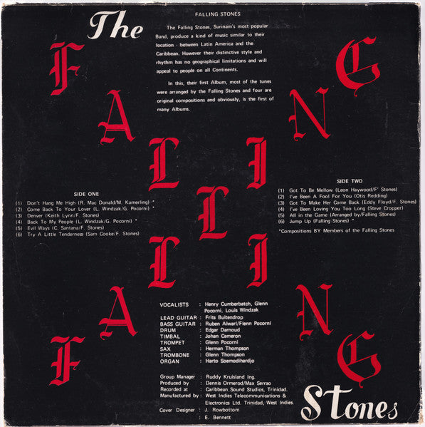 The Falling Stones* : The Falling Stones (LP, Album, ora)
