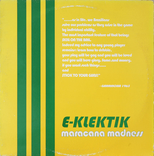E-Klektik : Maracana Madness (12")