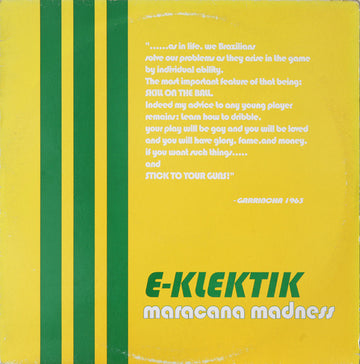 E-Klektik : Maracana Madness (12")