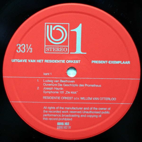Residentie Orkest, Willem van Otterloo : 1 (LP, Promo)