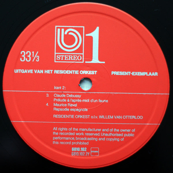 Residentie Orkest, Willem van Otterloo : 1 (LP, Promo)