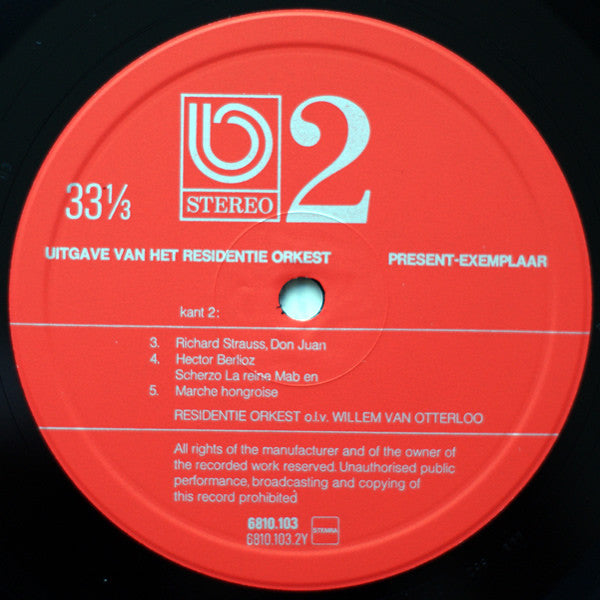 Residentie Orkest, Willem van Otterloo : 2 (LP, Promo)