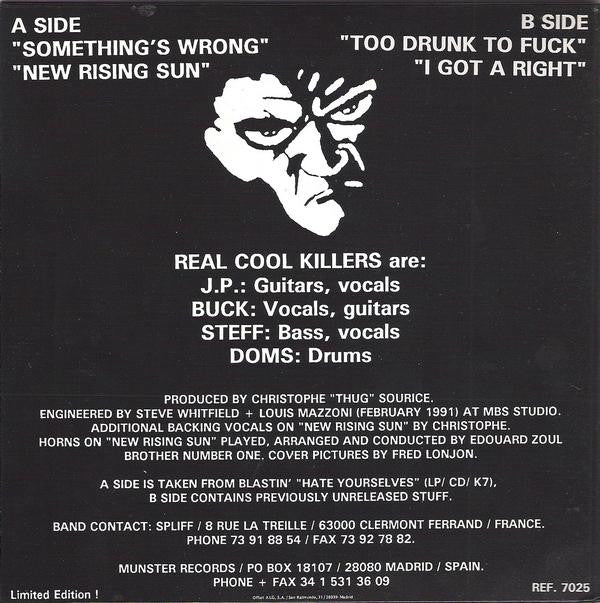 Real Cool Killers : Something's Wrong (7", EP, Ltd, Gat)