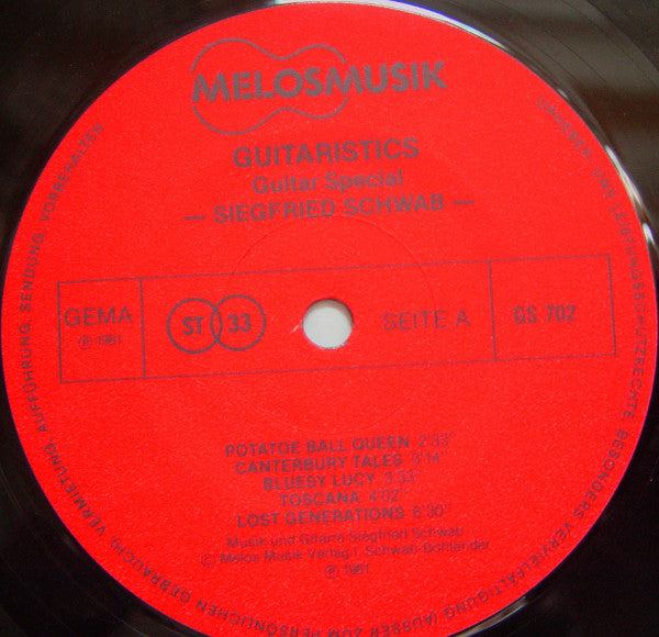Siegfried Schwab : Guitaristics (LP, Album)