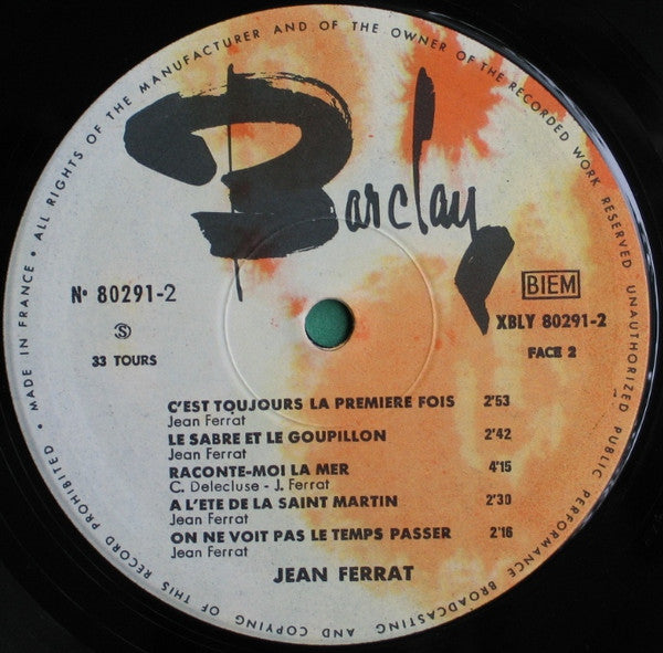 Jean Ferrat : Jean Ferrat (LP, Album)