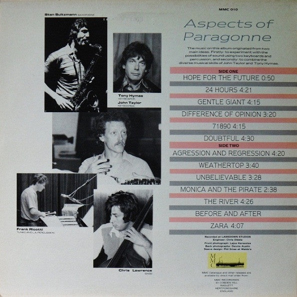 Aspects Of Paragonne : Aspects Of Paragonne (LP, Album)