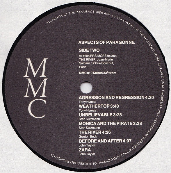 Aspects Of Paragonne : Aspects Of Paragonne (LP, Album)