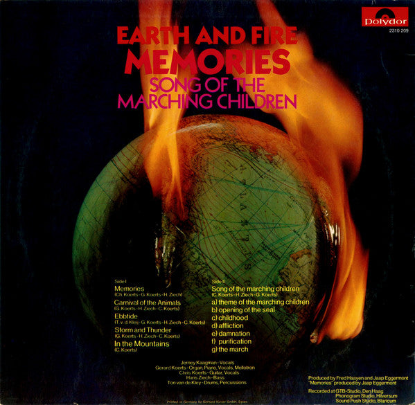 Earth And Fire : Memories (Song Of The Marching Children) (LP, Album)