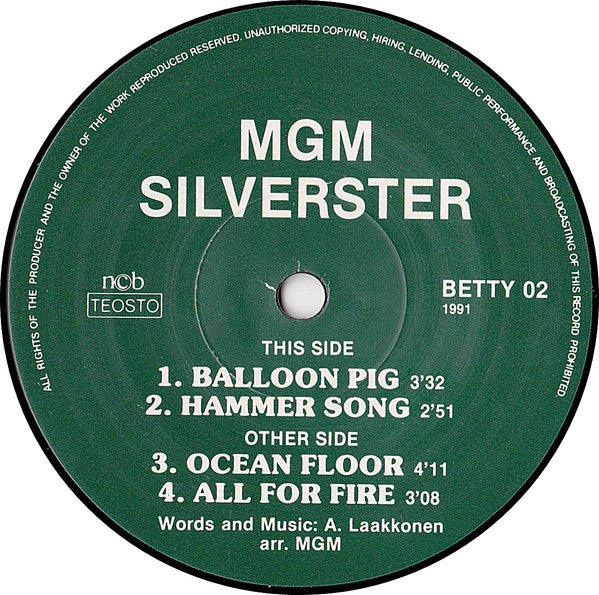 Machine Gun Macbeth : Silverster-EP (7", EP)