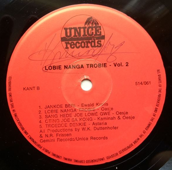 Various : Lobie Nanga Trobie Vol 2 (LP, Comp)