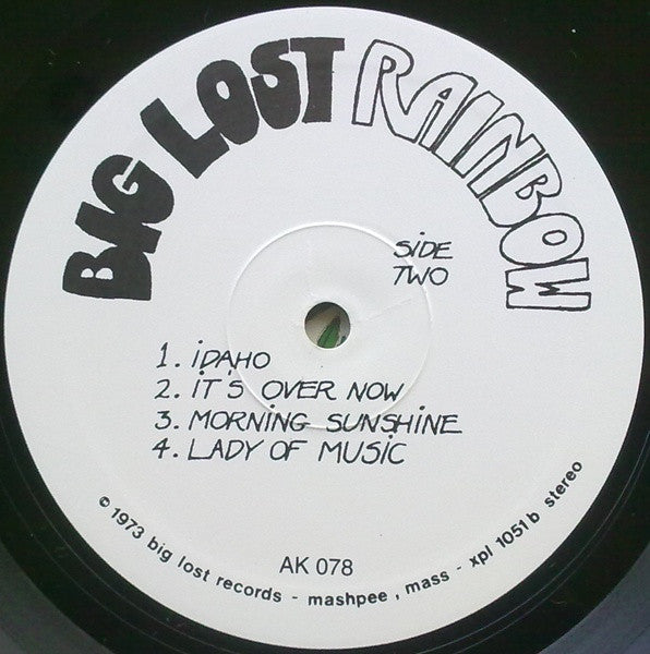 Big Lost Rainbow : Big Lost Rainbow (LP, Album, RE)