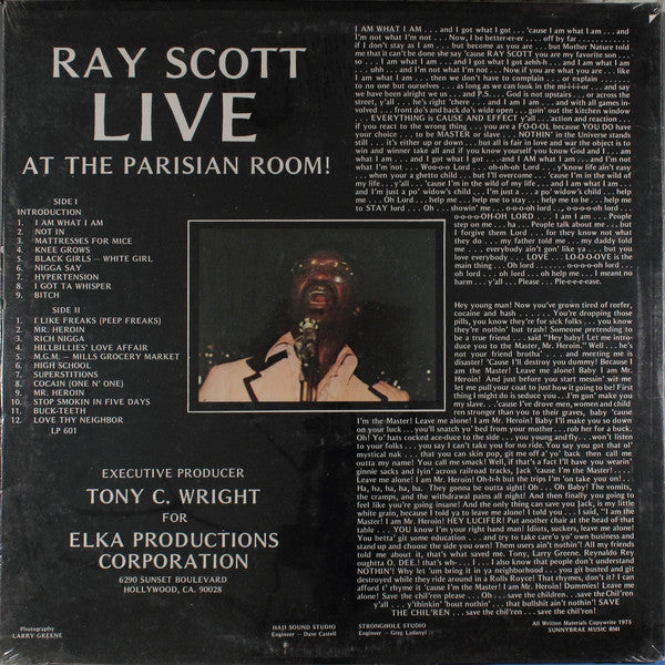 Ray Scott (5) : Live! (LP, Album)
