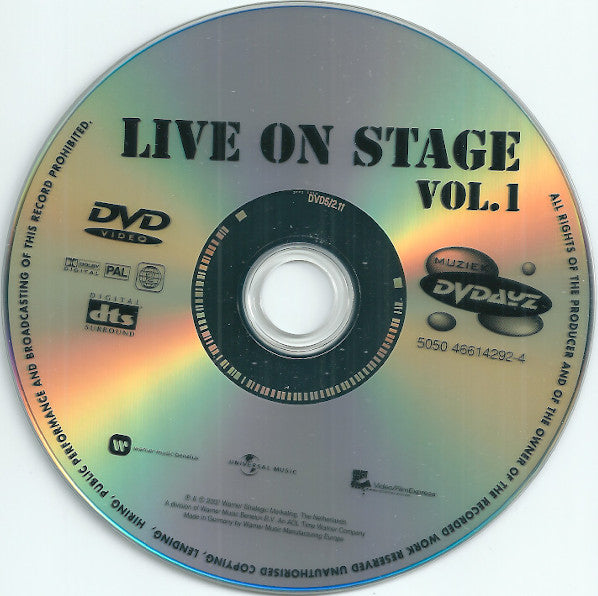 Various : Live On Stage Vol. 1 (DVD-V, PAL)