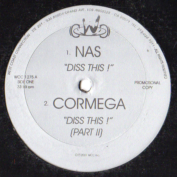 Nas / Cormega / Beanie Sigel / Jadakiss : Diss This (12", Single, Unofficial)