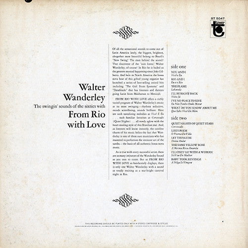 Walter Wanderley : From Rio With Love (LP, Album)