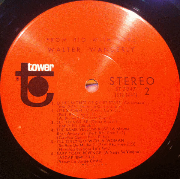 Walter Wanderley : From Rio With Love (LP, Album)