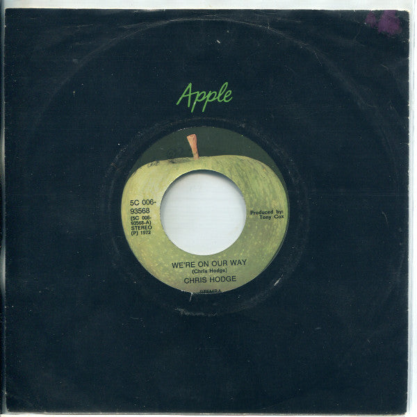 Chris Hodge (2) : We're On Our Way (7", Single, Lar)
