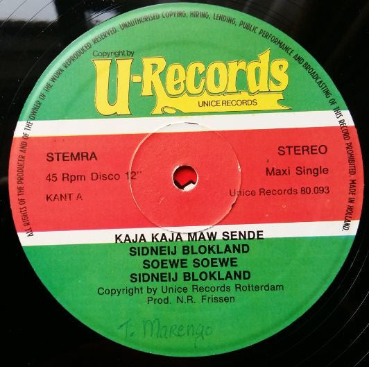 Sidney Blokland & Valdes Amelo With Orchestra Koelé Koelé : Soewe Soewe (12")