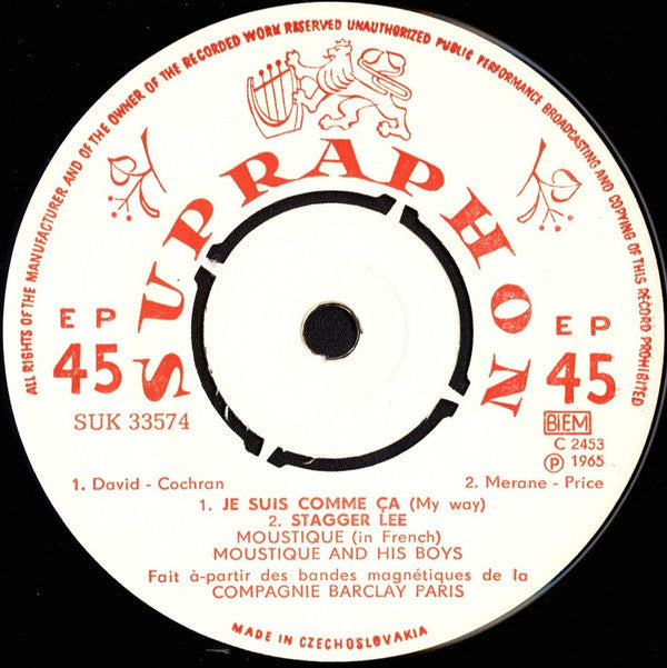 Moustique (3) : Je Suis Comme Ça (My Way) (7", EP, Mono)