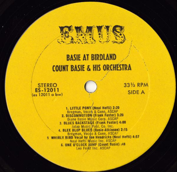 Count Basie Orchestra : Basie At Birdland (LP, Album, RE)