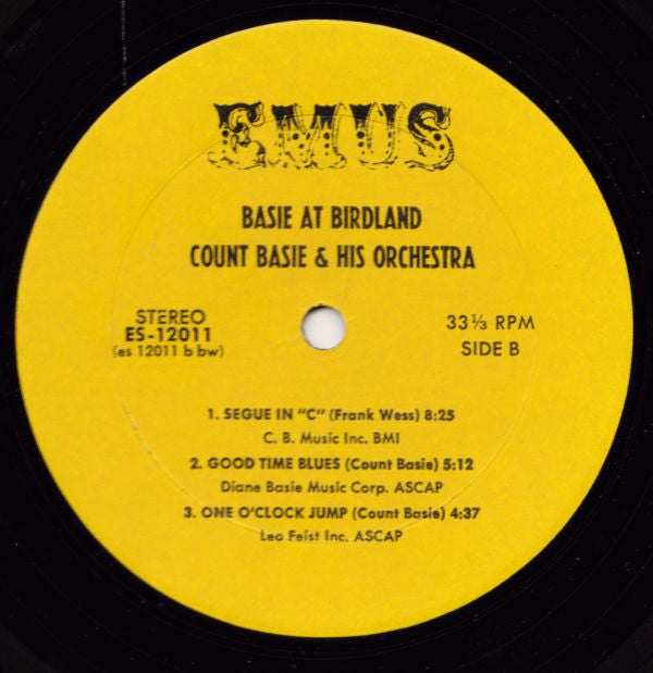 Count Basie Orchestra : Basie At Birdland (LP, Album, RE)