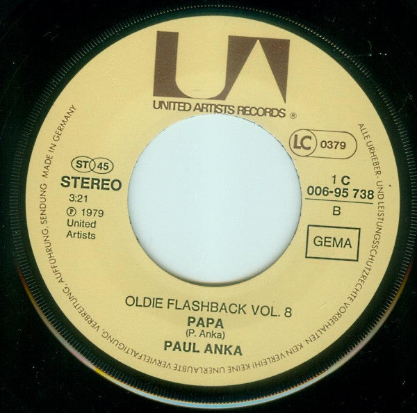 Paul Anka : You're Having My Baby / Papa (7", Single)