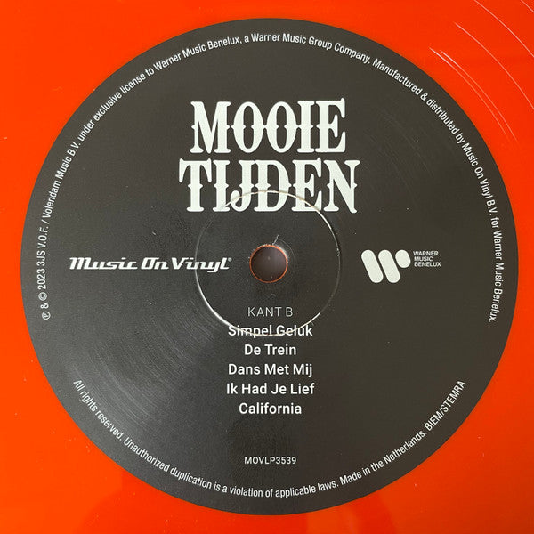 3JS : Mooie Tijden (LP, Album, Ltd, Num, Ora)